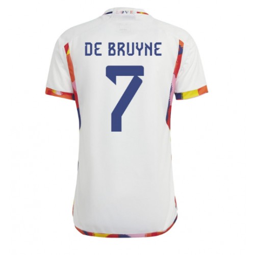 Maillot de foot Belgique Kevin De Bruyne #7 Extérieur Monde 2022 Manches Courte